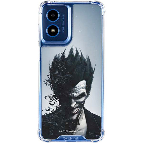 DC Comics Arkham Origins Joker Arkham Moto G 5G (2024) Clear Case